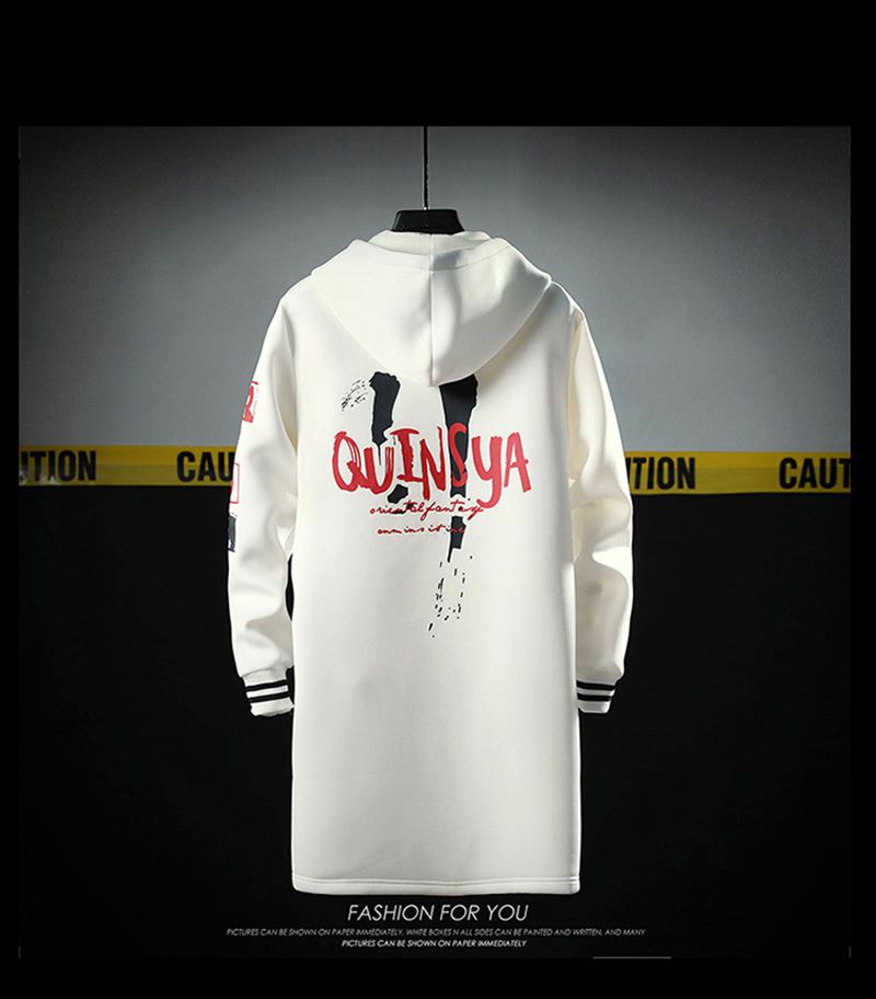 2021 High quality Men's long coat ,Zipper jacket , chaquetas de talla grande para hombre, Hip Hop coat