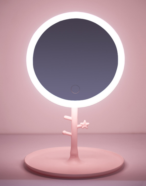 2021 High quality Makeup mirror led mirrors mirror vanity mirror backlit adjustable light desk cosmetic mirrors