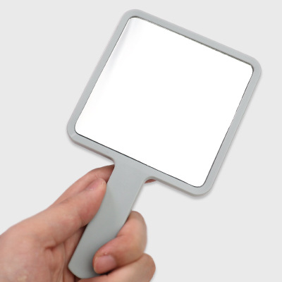 2021 High quality Make up mirror, handle mirror, portable mirror, small square mirror, gift mirror, mini hand mirror