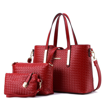 2021 High quality New Style Handbag Large Bag Fashion Three-piece Set High quality Shoulder Simple Women's Bag