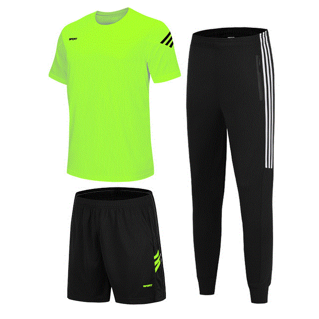 2021 High quality 3 Pcs Sports T-Shirt Men's Suits Running Shrits Sports Shorts Jogging Pants Mens suit