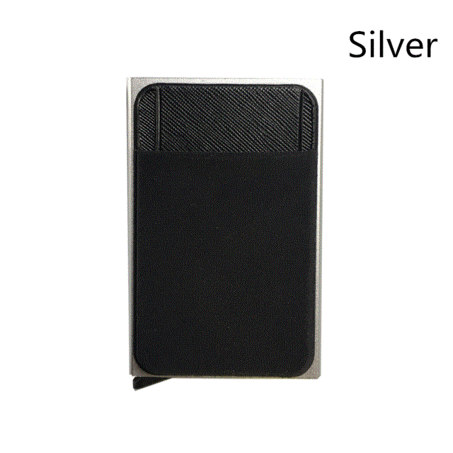 2021 High quality Men Business Card Cases Cash ID Card Holder Metal Wallet Coin Purse card