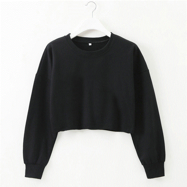 2021 High quality Womens Casual Long Sleeve Jumper Sweater Crop Top Pullover Tops
