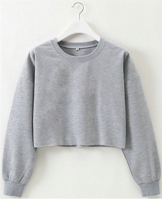 2021 High quality Womens Casual Long Sleeve Jumper Sweater Crop Top Pullover Tops