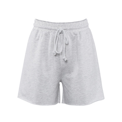 2021 High quality Casual Lace Up Elastic High Waist Shorts Female Knitting Loose Pocket Summer Women Shorts