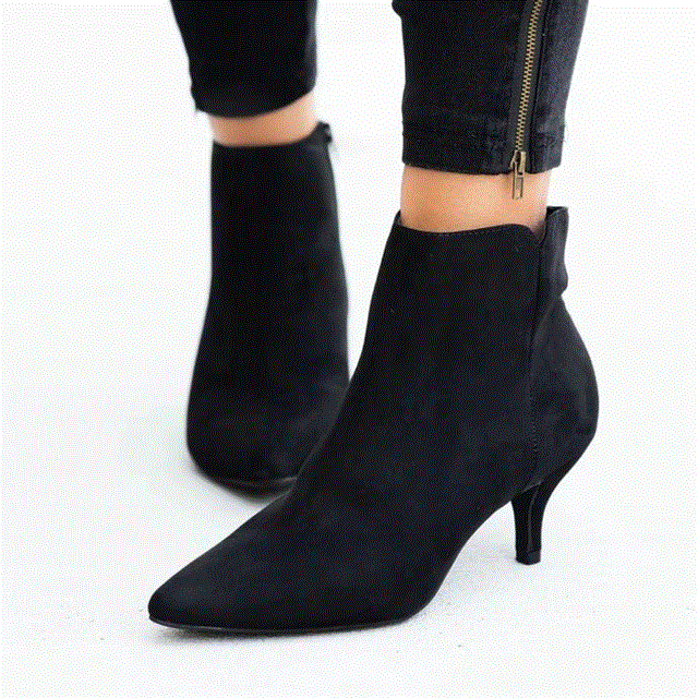 2021 High quality Women's Boots Leopard Pointed Ladies High Heels