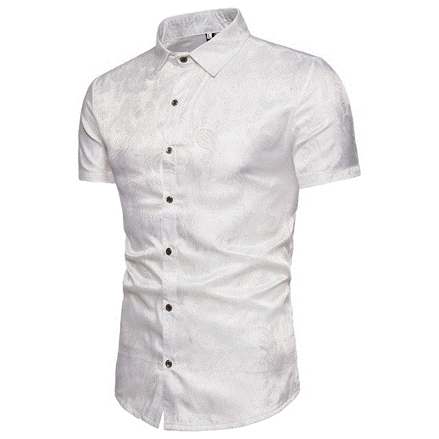 2021 High quality Summer  Men's  Printing  Short  Sleeve  Shirt