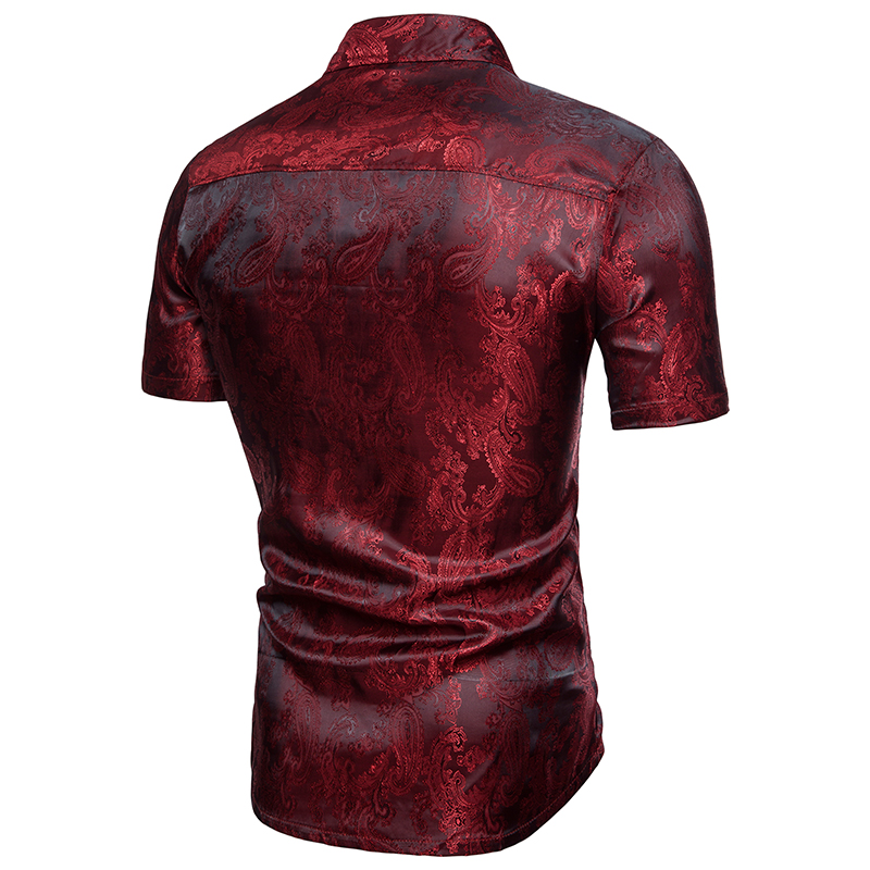 2021 High quality Summer  Men's  Printing  Short  Sleeve  Shirt