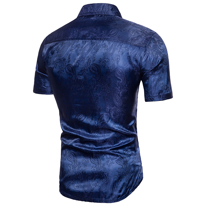 2021 High quality Summer  Men's  Printing  Short  Sleeve  Shirt