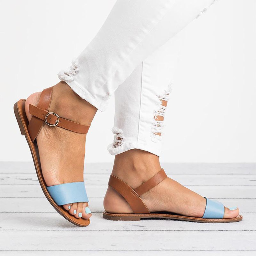 2021 High quality Women Flat Sandals Flop Chaussures Platform Sandals Casual Shoes