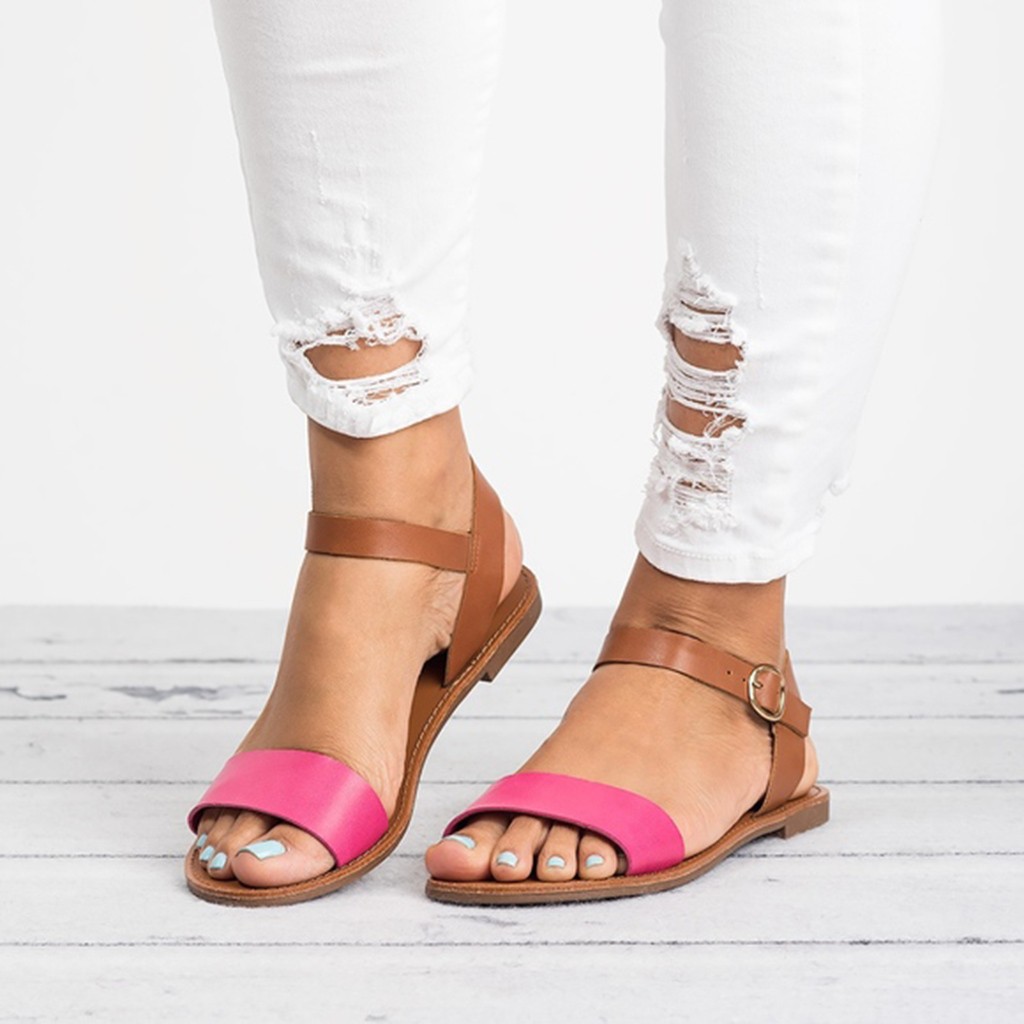 2021 High quality Women Flat Sandals Flop Chaussures Platform Sandals Casual Shoes