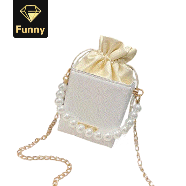 2021 High quality Fashion Box-shaped PU leather messenger bag ladies chain sweet shoulder handbag