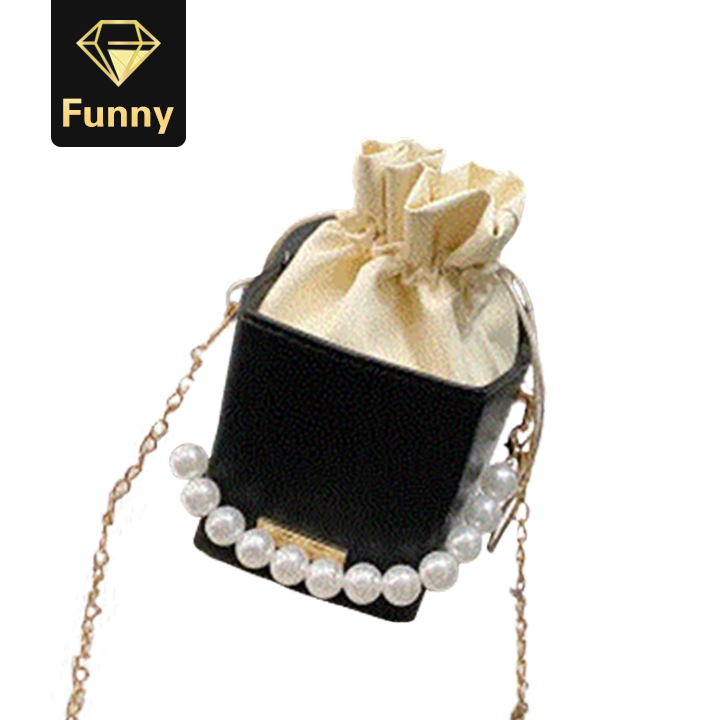 2021 High quality Fashion Box-shaped PU leather messenger bag ladies chain sweet shoulder handbag