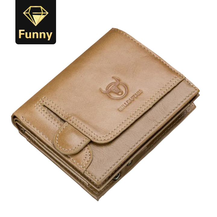 2021 High quality men leather leather RFID non-scanning leather card holder men's wallet fashion
