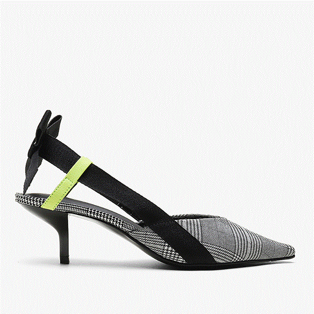 2021 High quality Summer women sandals fashion butterfly-knot women casual shoes pointed grid pattern cutout sandals