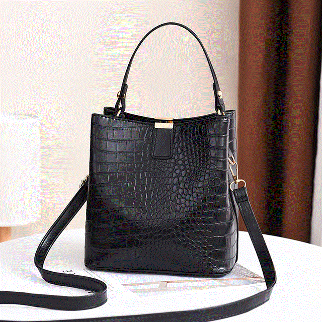 2021 High quality Large Alligator Bucket Handbags Women Handbags Casual Shoulder Messenger Bags