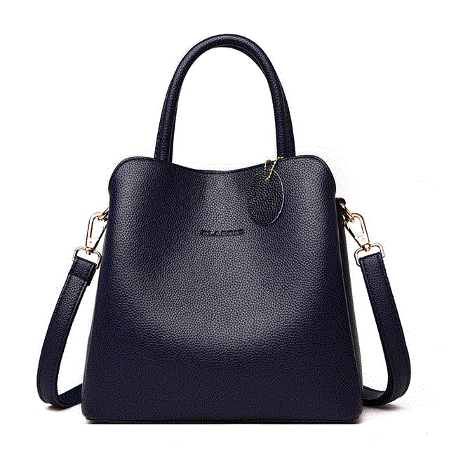 2021 High quality Women Handbags Leather Handbags Three-layer Pocket Crossbody Bags For Women