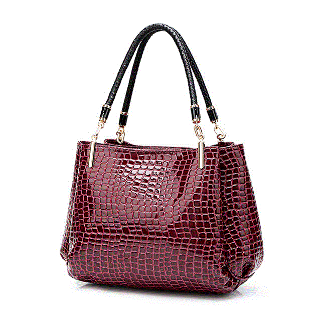 2021 High quality Fashion Bags for Women Handbags Crocodile Pattern Leather Handbag Shoulder Bag