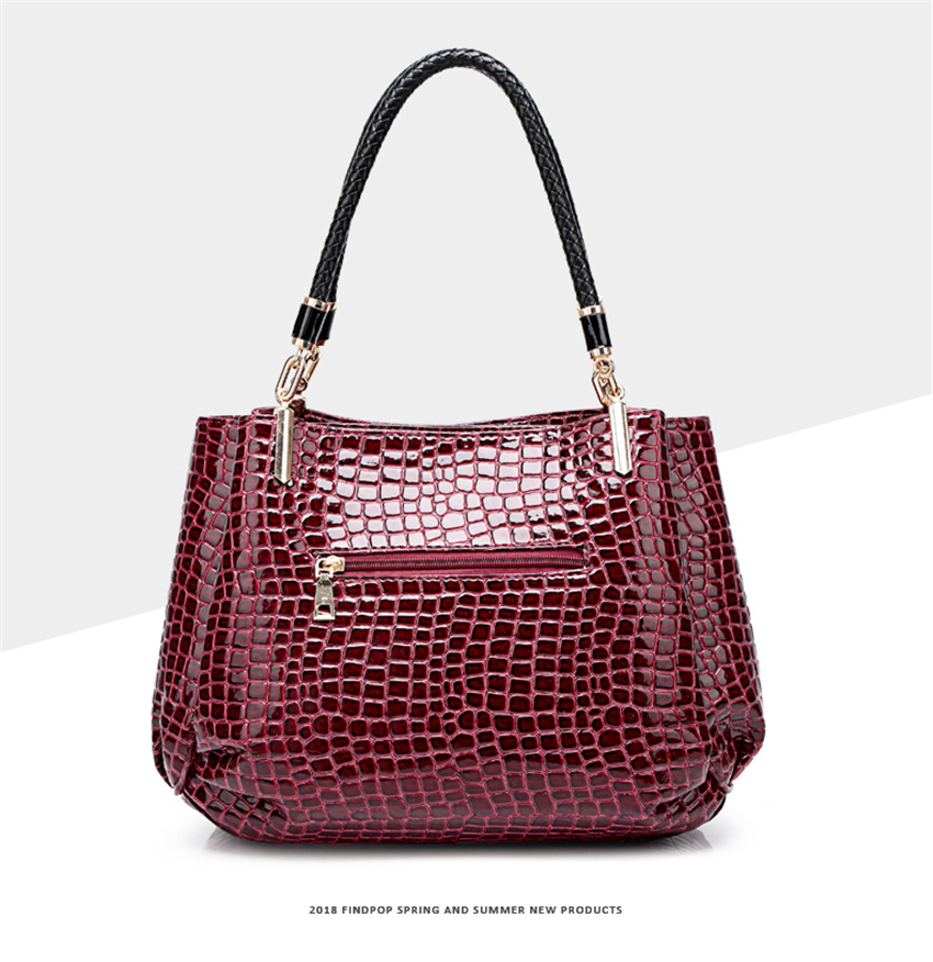2021 High quality Fashion Bags for Women Handbags Crocodile Pattern Leather Handbag Shoulder Bag
