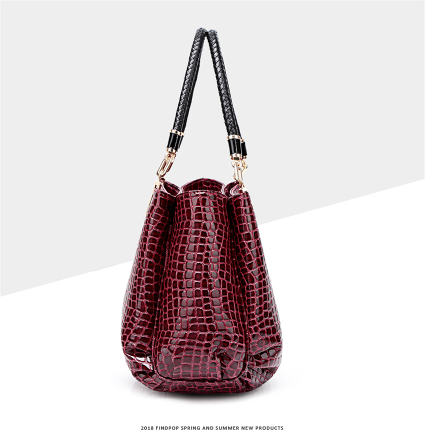 2021 High quality Fashion Bags for Women Handbags Crocodile Pattern Leather Handbag Shoulder Bag