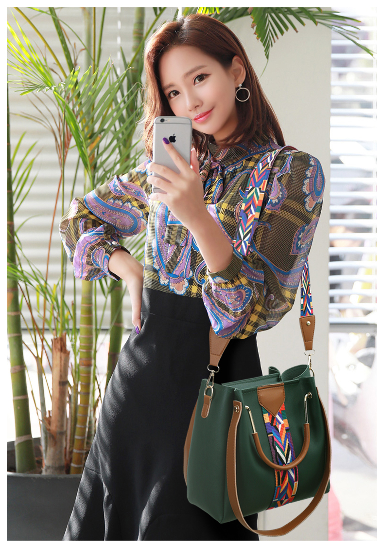 2021 High quality Women Handbag 4 Piece Set Ladies Fashion Messenger Bags Casual Women Handbag Tote With Wallet