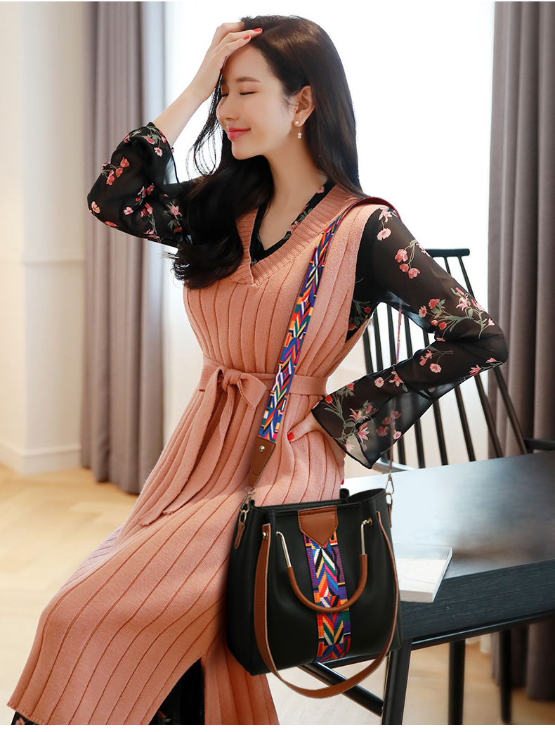 2021 High quality Women Handbag 4 Piece Set Ladies Fashion Messenger Bags Casual Women Handbag Tote With Wallet