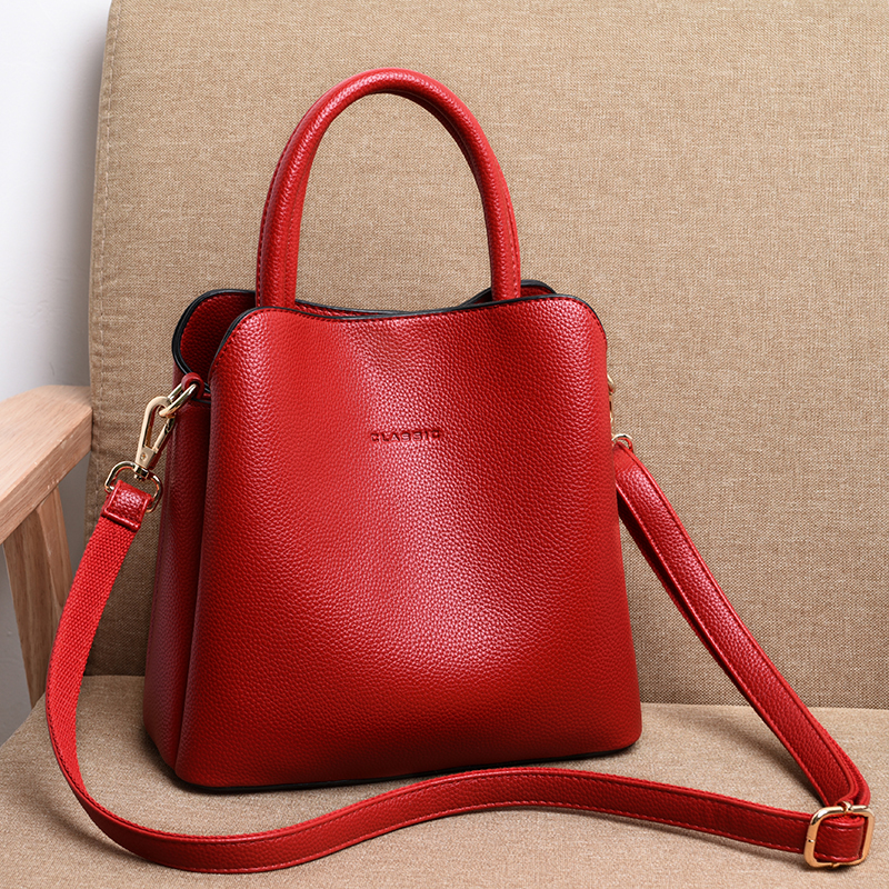 2021 High quality Women Handbags Leather Handbags Three-layer Pocket Crossbody Bags For Women