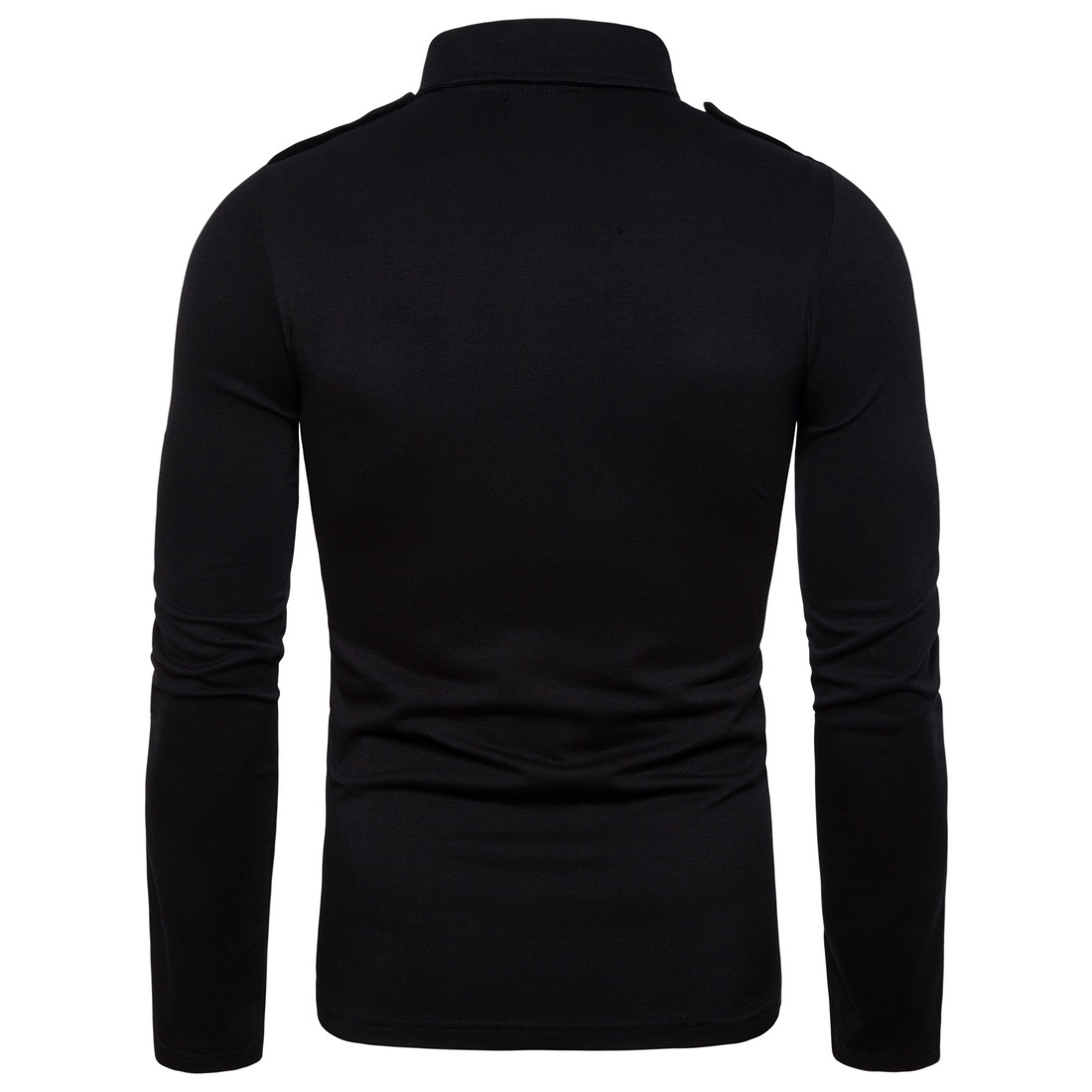 2021 High quality Handsome Military t Shirts for Men Slim Fit long sleeve Pocket Shirt