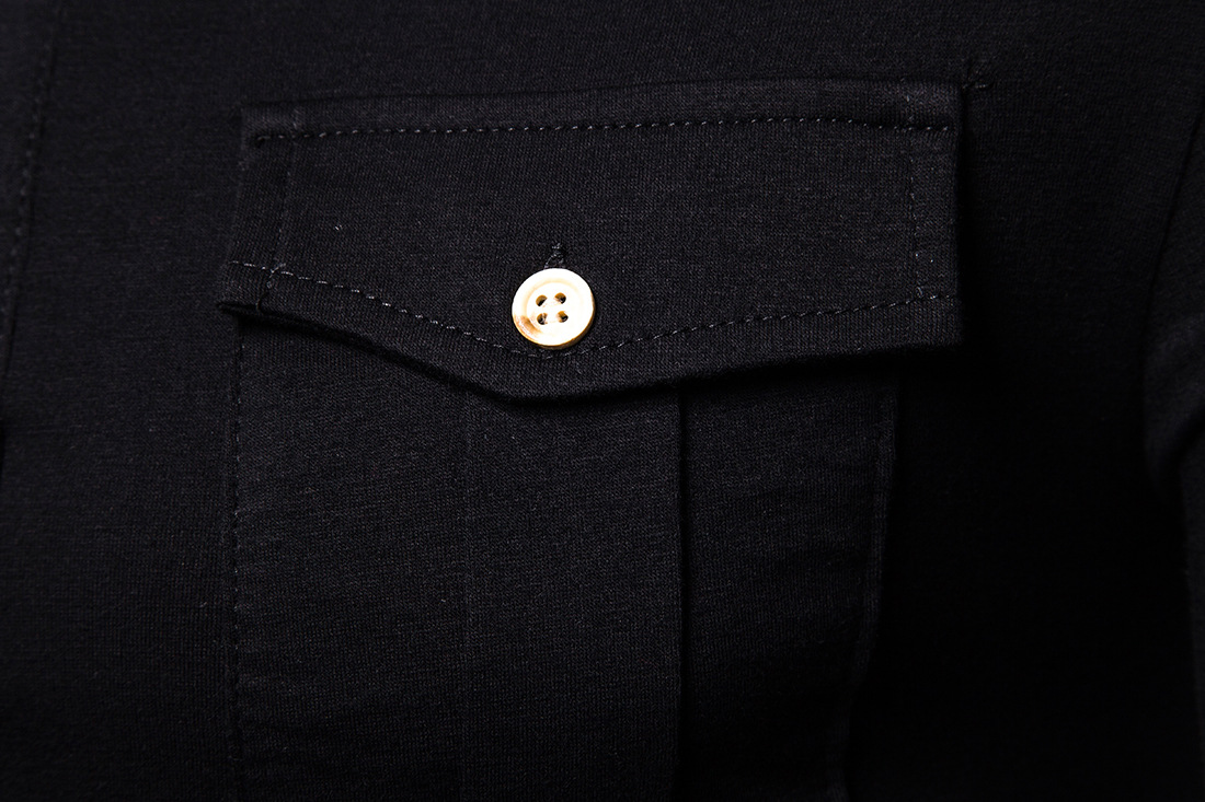 2021 High quality Handsome Military t Shirts for Men Slim Fit long sleeve Pocket Shirt