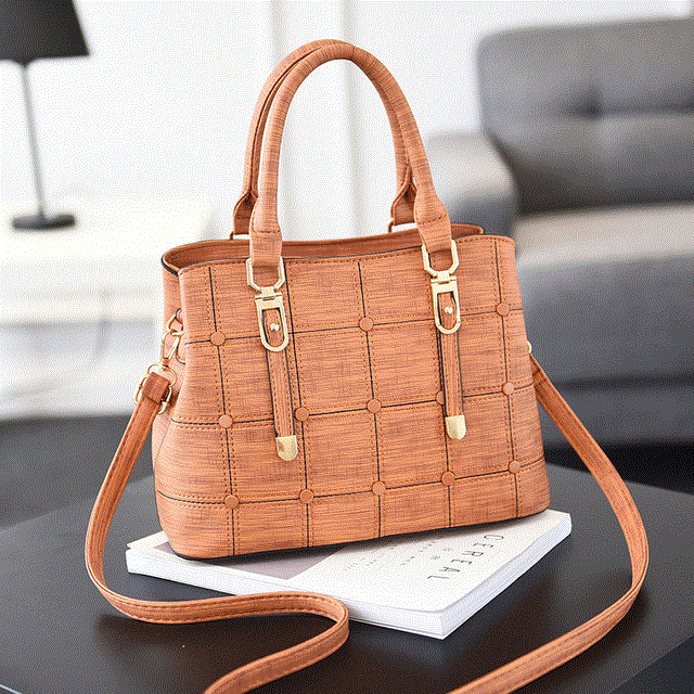 2021 High quality Women Stitching Wild Handbag Messenger Bags Shoulder Bag Female Ladies Handbag