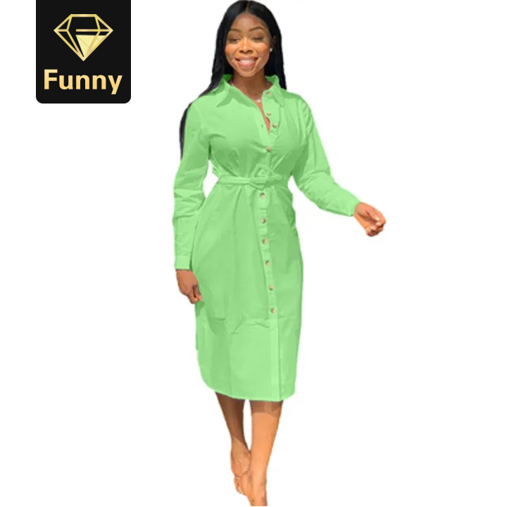 2021 High quality autumn women Winter bodycon Full Sleeve Bodycon Mini shirt dress fashion vintage dresses vestido