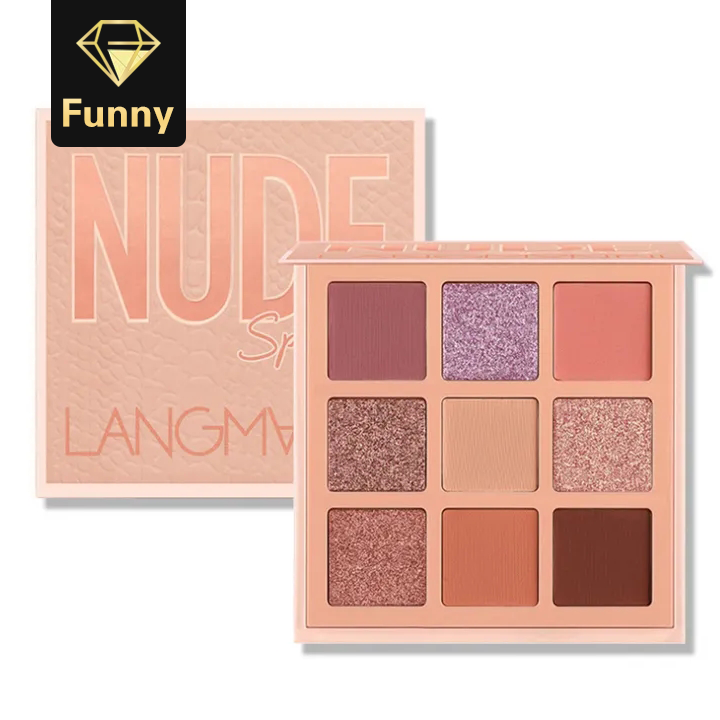 2021 High quality 9 Colors Nude Eyeshadow Kit Matte Glitter Eyeshadow Palette Makeup Diamond Glitter
