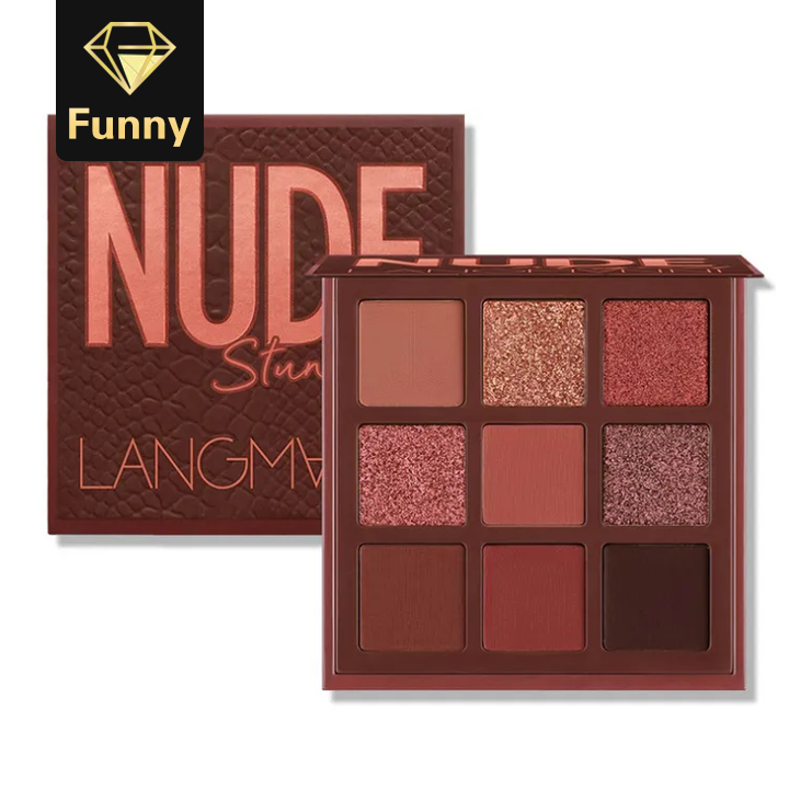 2021 High quality 9 Colors Nude Eyeshadow Kit Matte Glitter Eyeshadow Palette Makeup Diamond Glitter