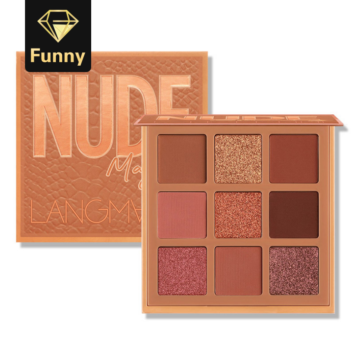 2021 High quality 9 Colors Nude Eyeshadow Kit Matte Glitter Eyeshadow Palette Makeup Diamond Glitter