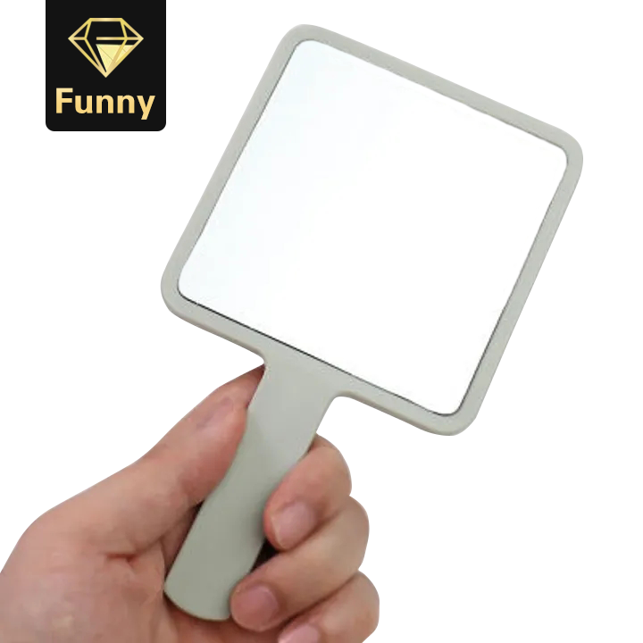 2021 High quality Make up mirror, handle mirror, portable mirror, small square mirror, gift mirror, mini hand mirror