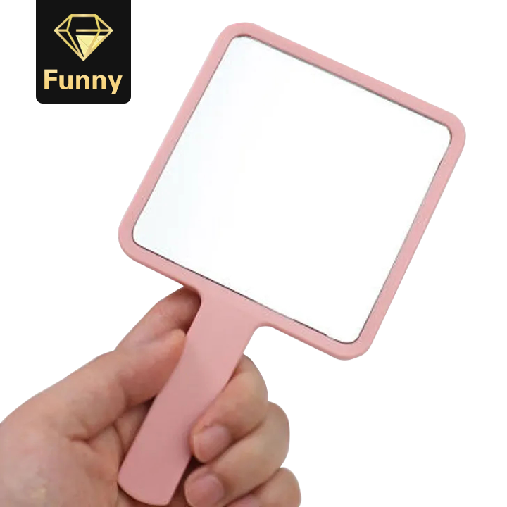 2021 High quality Make up mirror, handle mirror, portable mirror, small square mirror, gift mirror, mini hand mirror