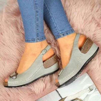 2021 High quality Platform Wedges Sandals Women Casual High Heels Open Toe Comfort Fish Mouth Sandals