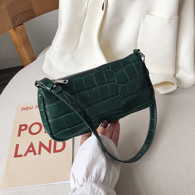 2021 High quality Retro Handbag Women Handbags Office Ladies Elegant Solid Color Shoulder Bag