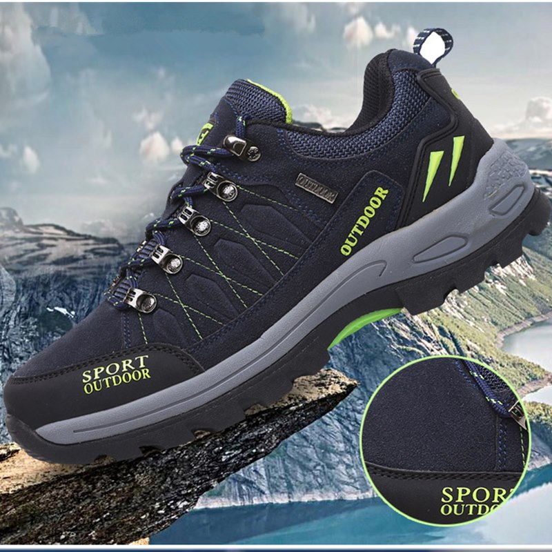 2021 High quality Men Wear-resistant Outdoor Hiking Sneakers Climbing Non Slip Waterproof Unisex Trekking Sneakers