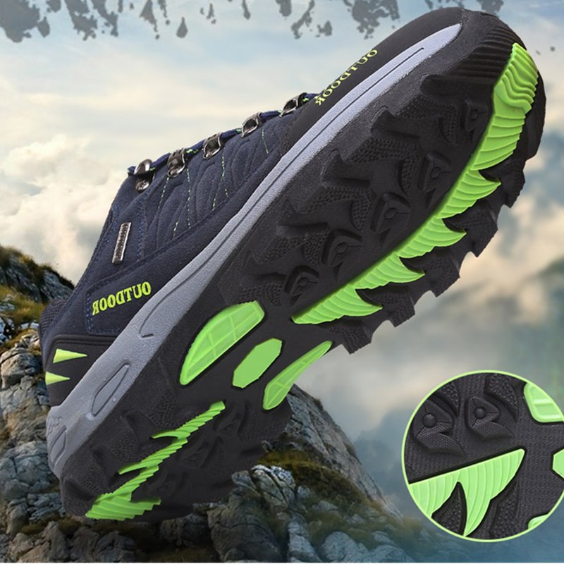 2021 High quality Men Wear-resistant Outdoor Hiking Sneakers Climbing Non Slip Waterproof Unisex Trekking Sneakers