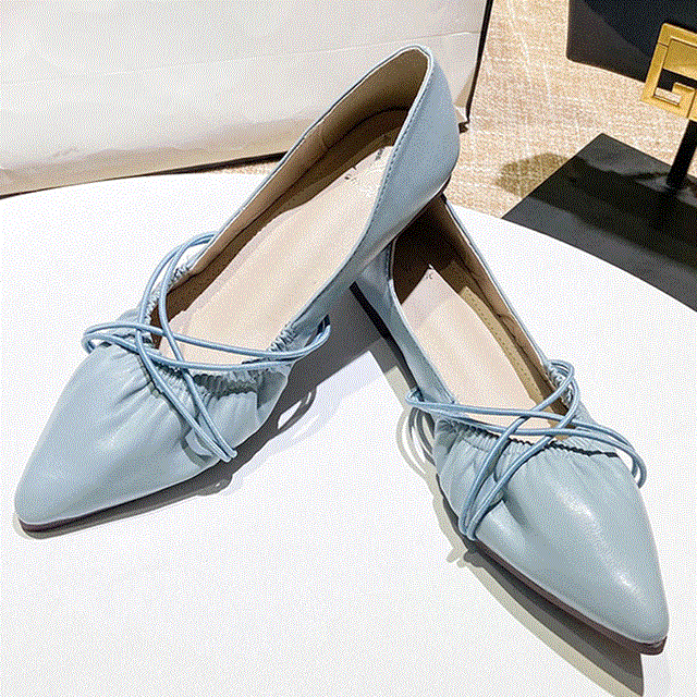 2021 High quality woman flats women loafers cross narrow band espadrilles soft bottom moccasins flats