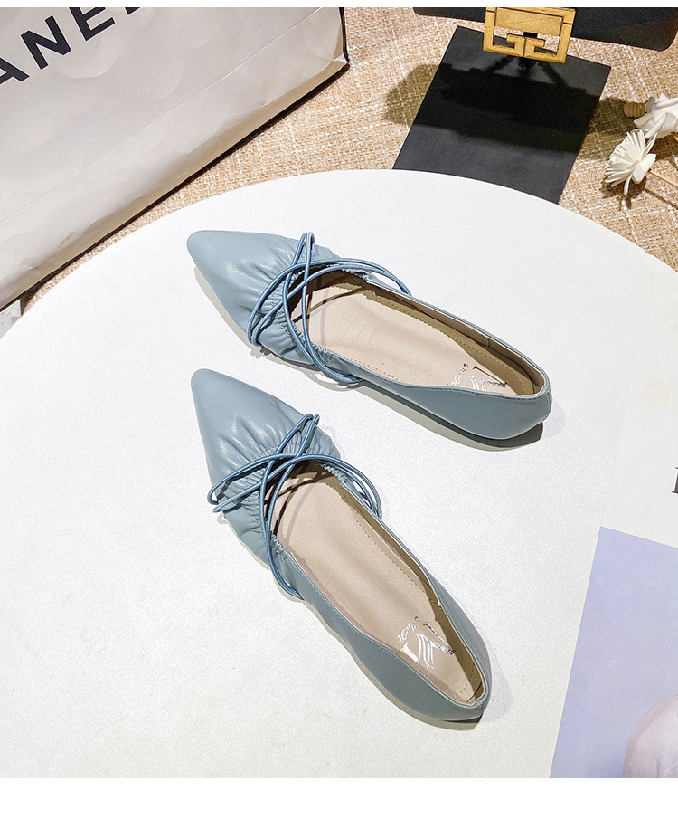 2021 High quality woman flats women loafers cross narrow band espadrilles soft bottom moccasins flats