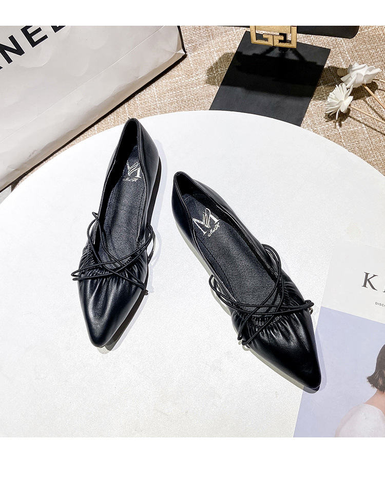 2021 High quality woman flats women loafers cross narrow band espadrilles soft bottom moccasins flats