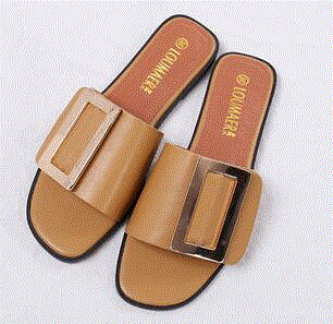 2021 High quality women flip flops buckle slippers women belt buckle slippers sandals