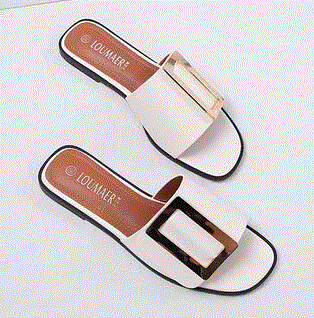 2021 High quality women flip flops buckle slippers women belt buckle slippers sandals