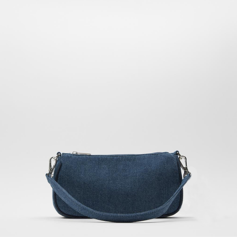 2021 High quality Solid Color women baguette bag High quality Handbag and purse Phone Pocket