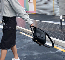 2021 High quality Women Handbag Large Capacity New Pu Soft Leather  Two Pockets Handbag