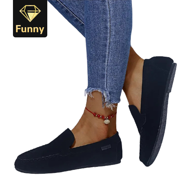 2021 High quality Women Comfortable Flats Female Fashion Footwear Ladies Slip On Shoes Women Big Size