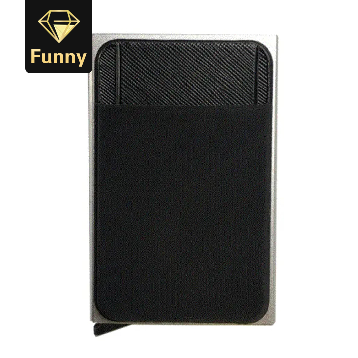 2021 High quality Men Business Card Cases Cash ID Card Holder Metal Wallet Coin Purse card
