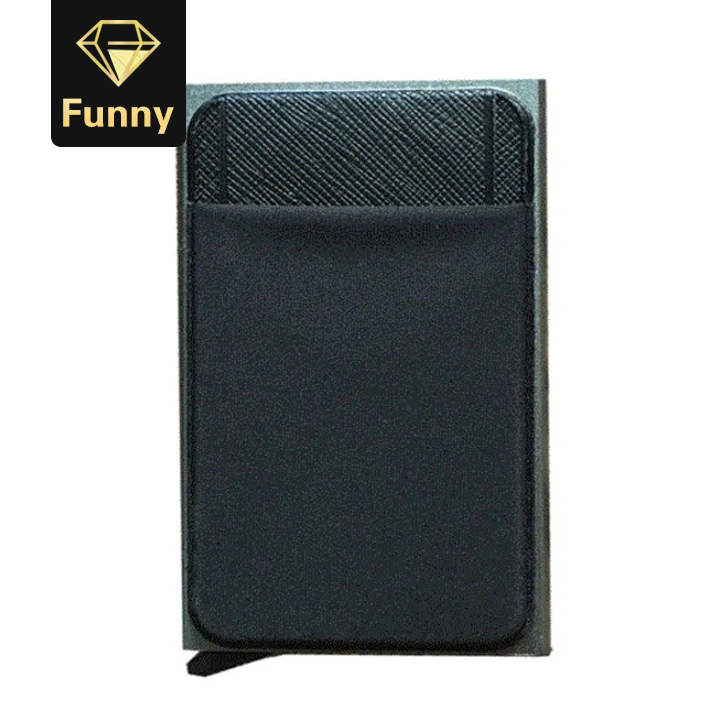 2021 High quality Men Business Card Cases Cash ID Card Holder Metal Wallet Coin Purse card